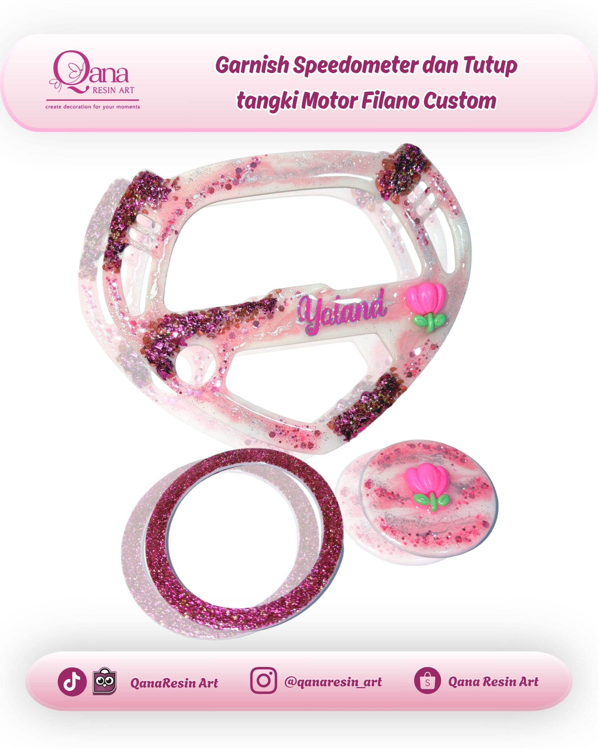 Garnish Tutup Tangki Motor Filano - 1