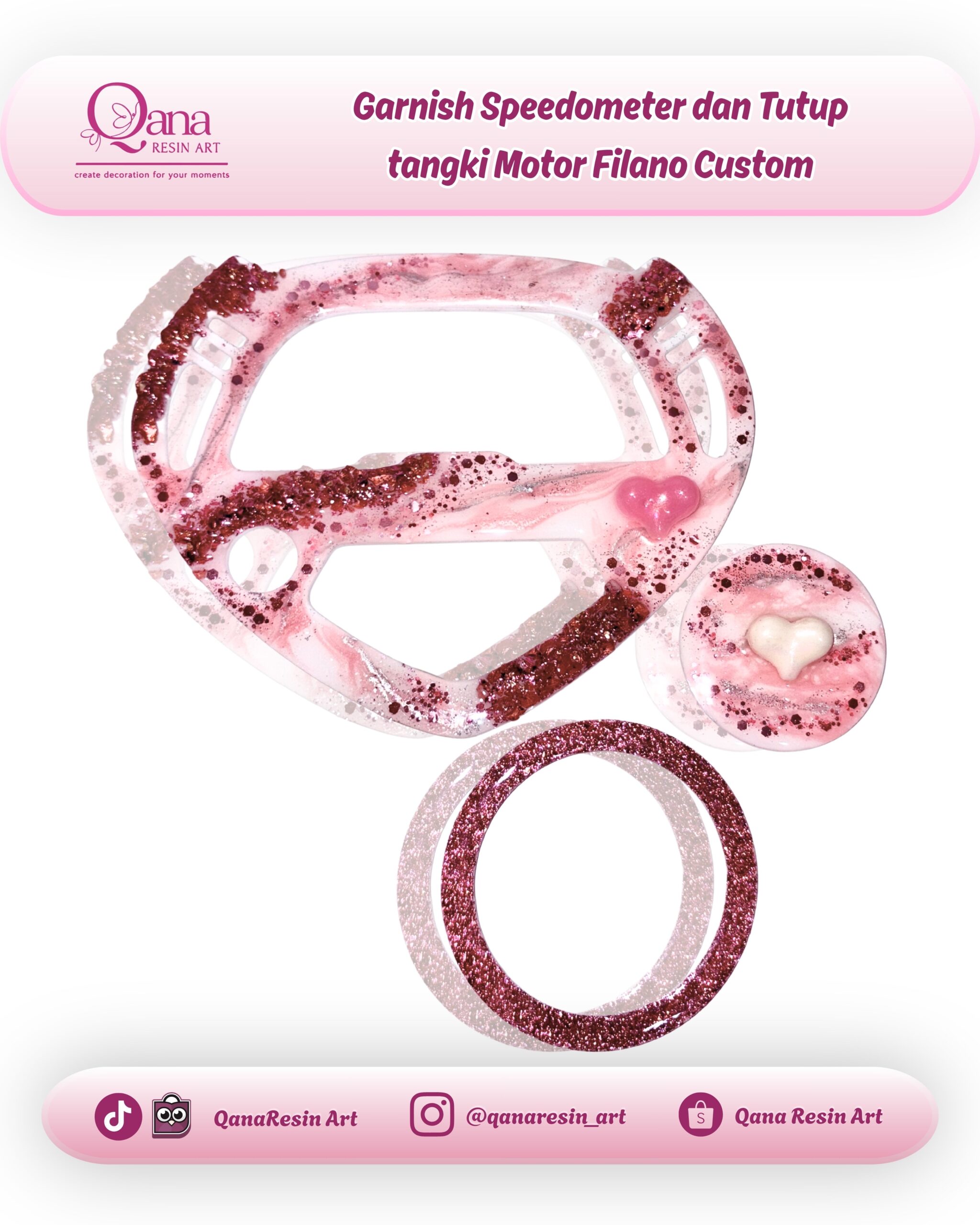 Garnish Tutup Tangki Motor Filano - 2