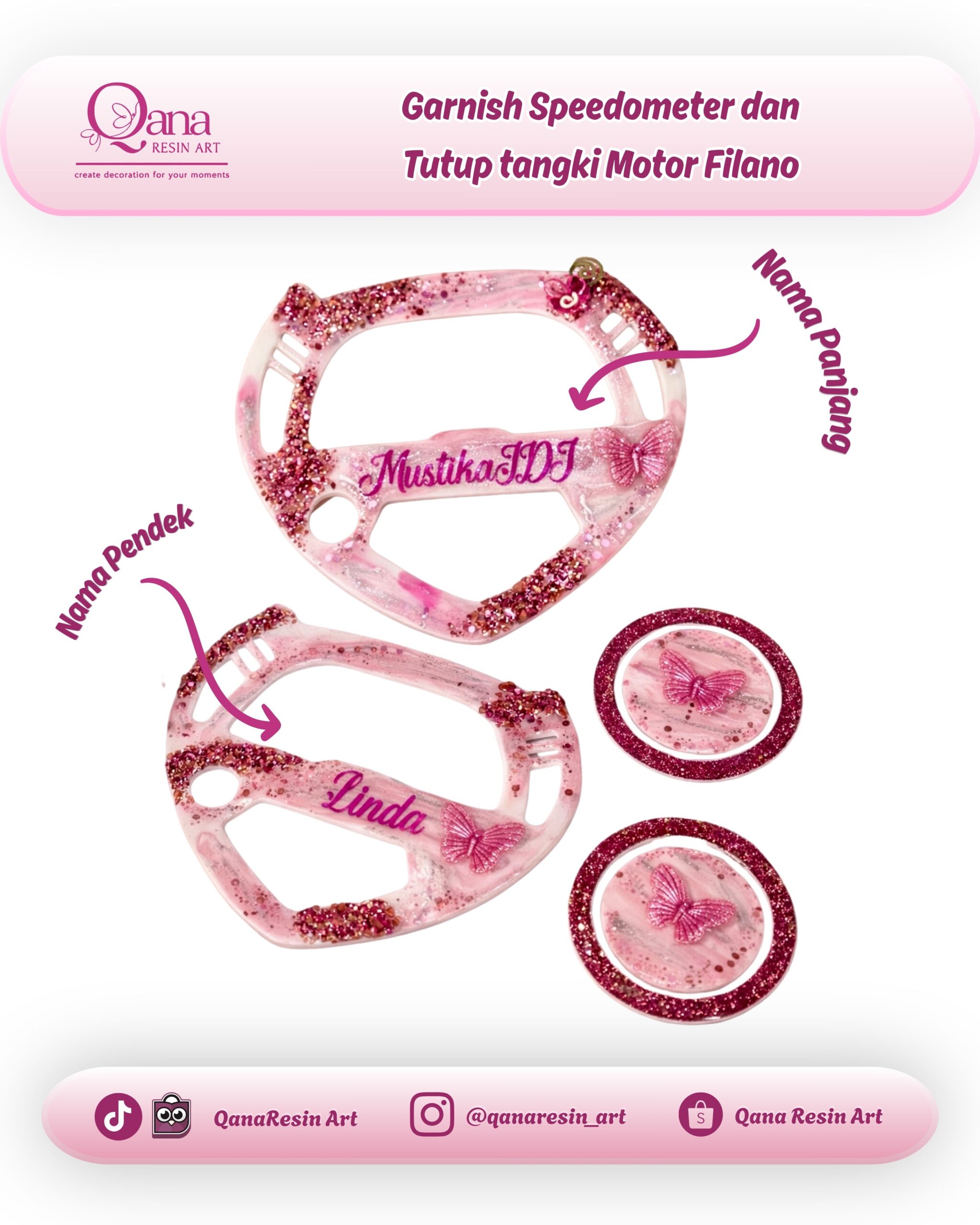 Garnish Tutup Tangki Motor Filano - 3