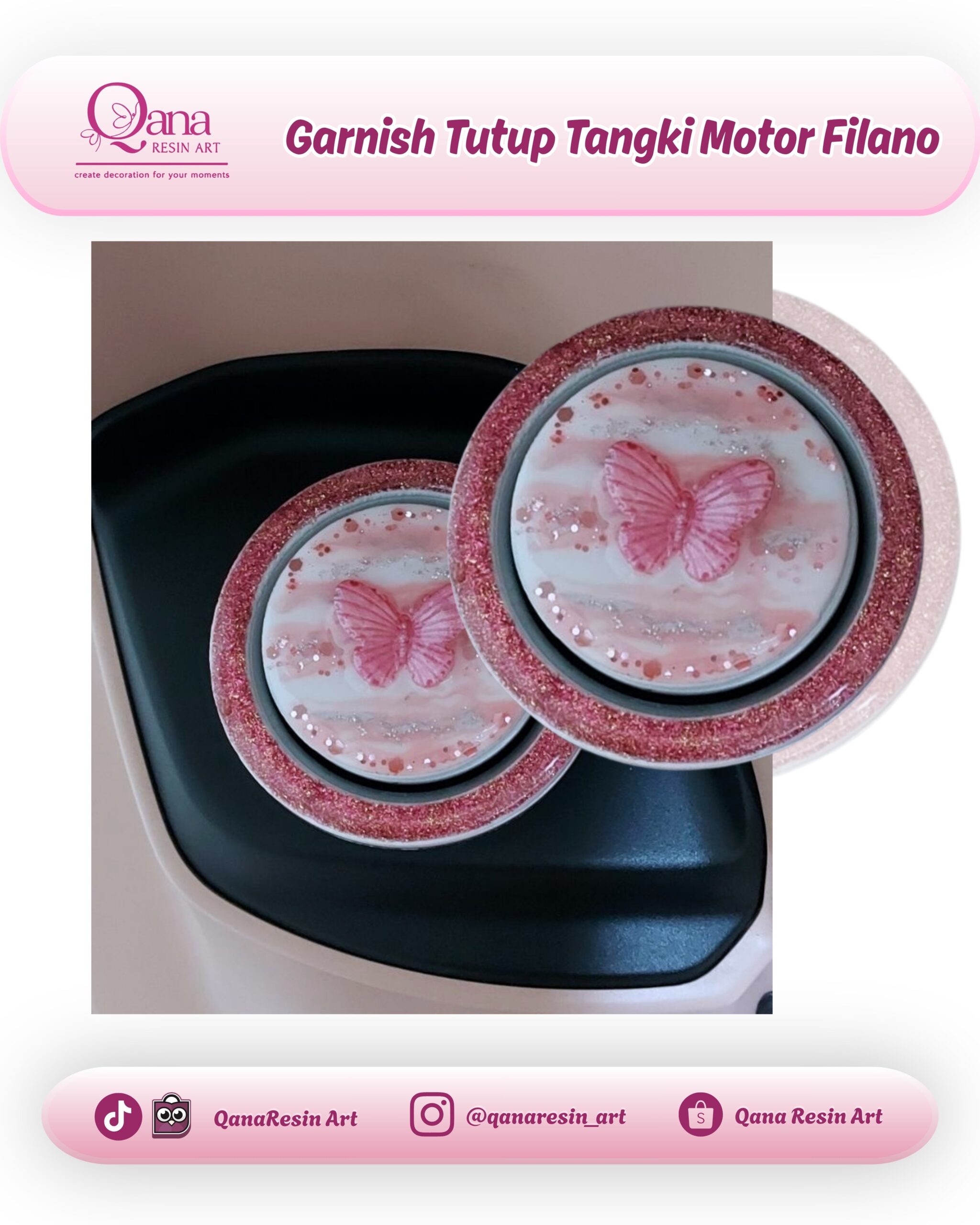 Garnish Tutup Tangki Motor Filano - 6