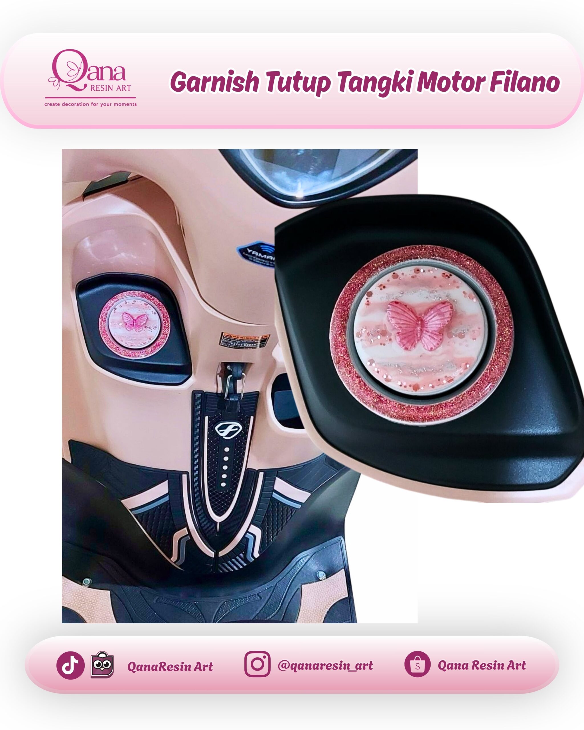 Garnish Tutup Tangki Motor Filano - 7