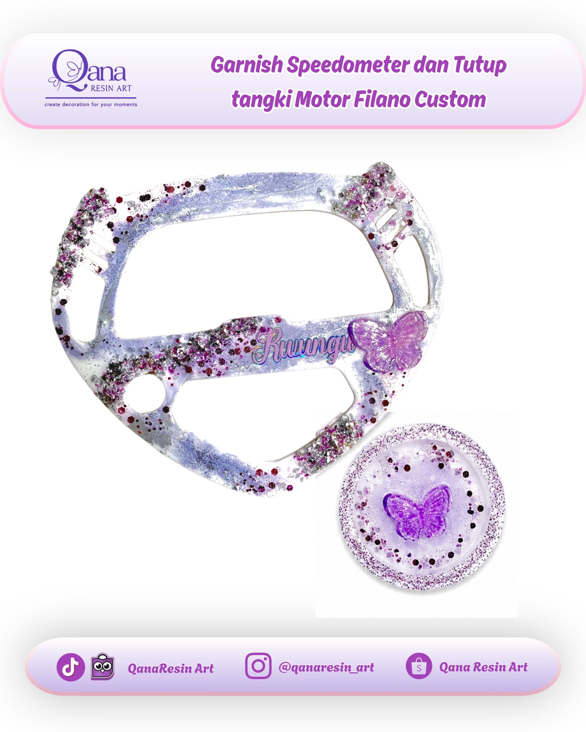 Garnish Tutup Tangki Motor Filano - 10