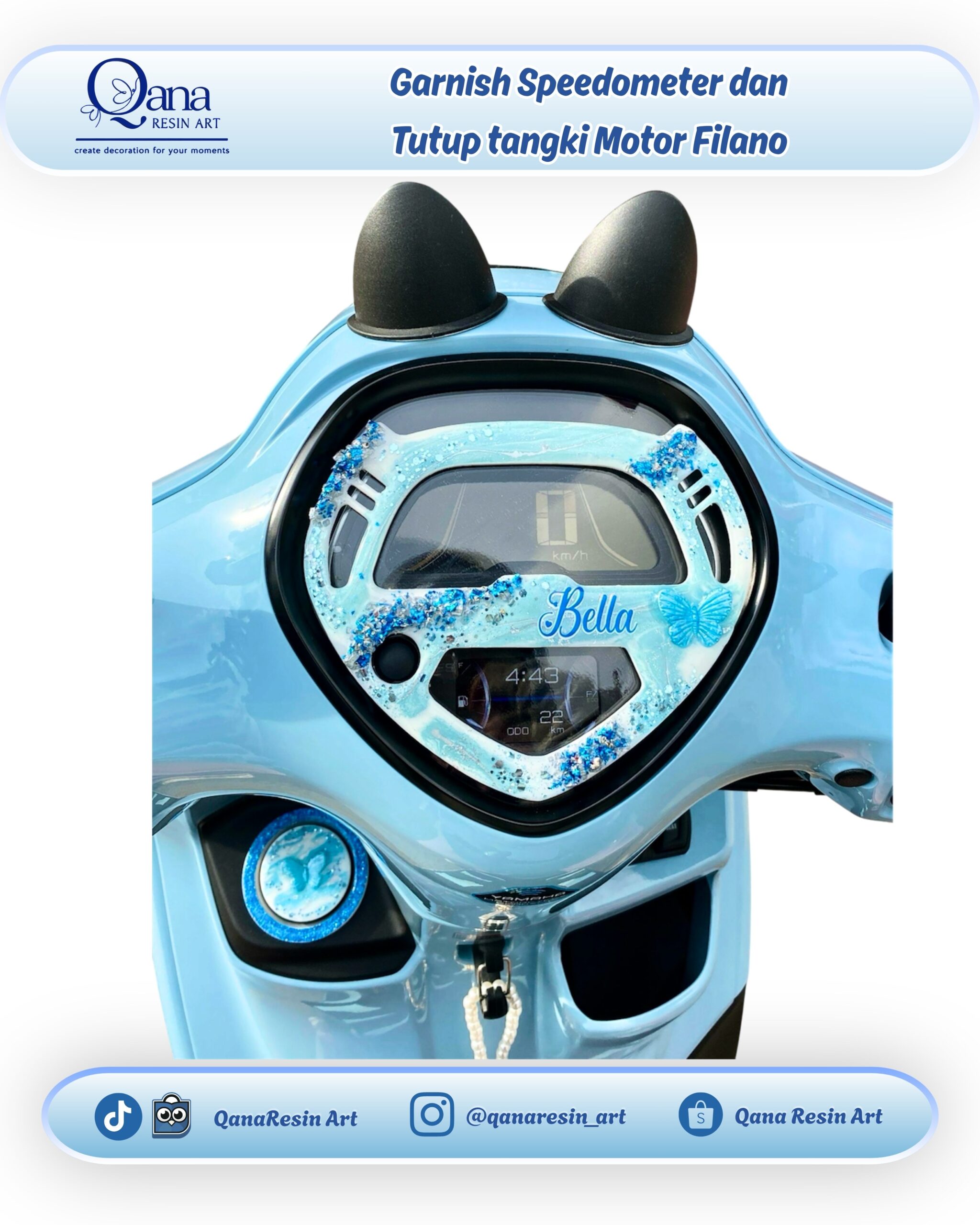Garnish Tutup Tangki Motor Filano - 16