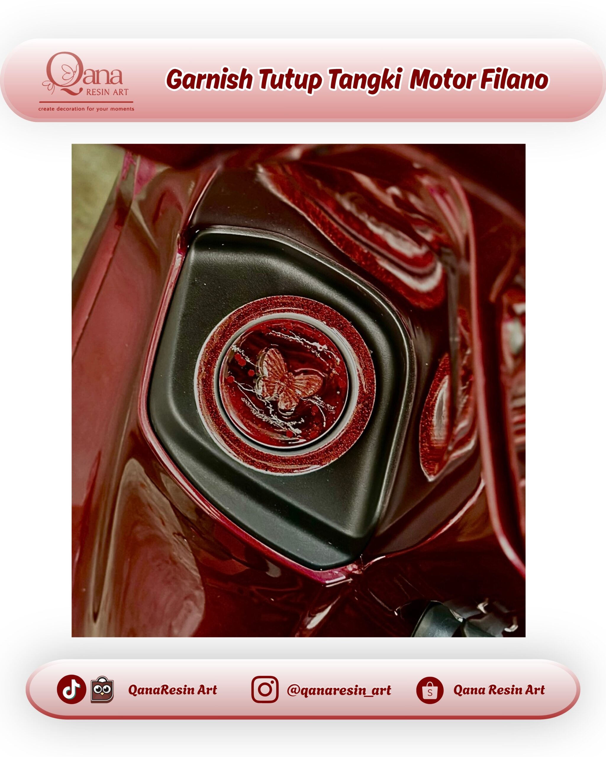 Garnish Tutup Tangki Motor Filano - 43